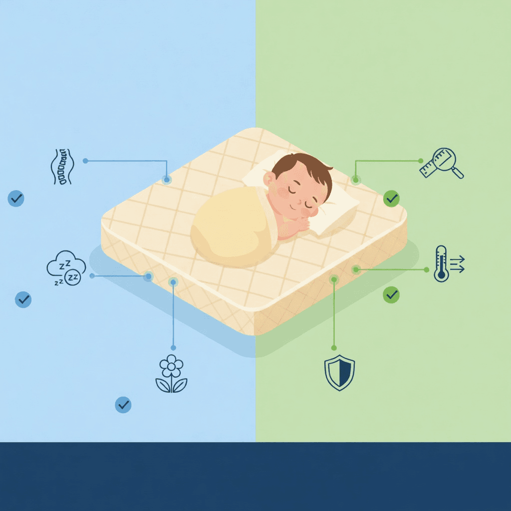 👶 Nệm Cao Su Thiên Nhiên Cho Bé Có Tốt Không? Bật Mí Cách Chọn Nệm An Toàn & Đúng Chuẩn 2025