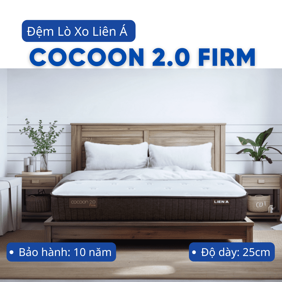 Đệm lò xo Liên Á Cocoon 2.0 Firm