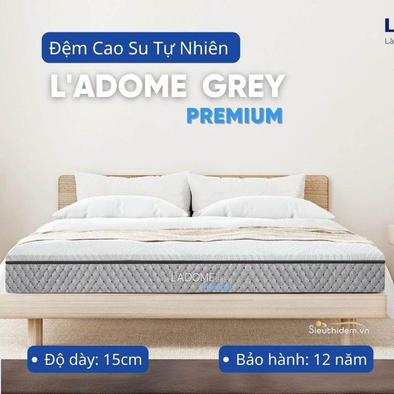 Đệm cao su Liên Á than hoạt tính Ladome Grey Premium