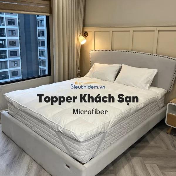 Đệm tăng tiện nghi micro gel giả lông vũ