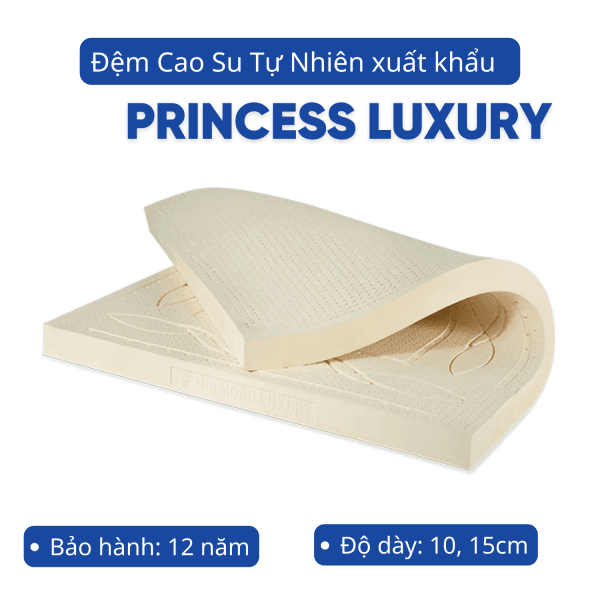 Đệm cao su Kim Cương xuất khẩu Princess Luxury