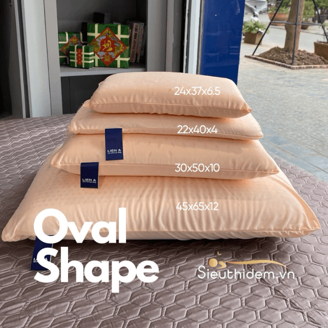 Gối cao su Liên Á Oval