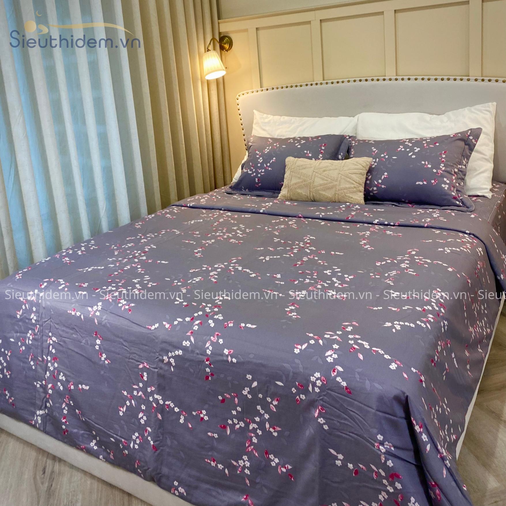 Bộ chăn ga Tencel Madiva TEN004